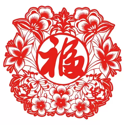 汉字-福矢量图片