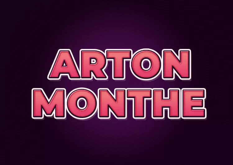 ARTON-MONTHE艺术字