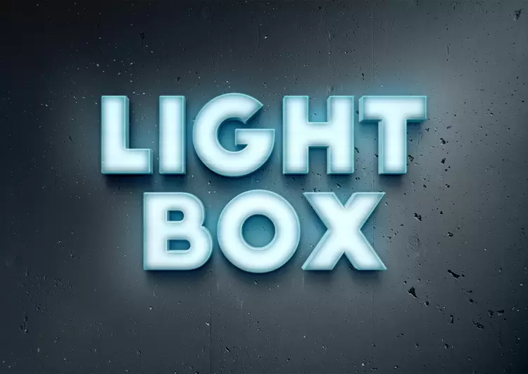 LIGHT-BOX艺术字