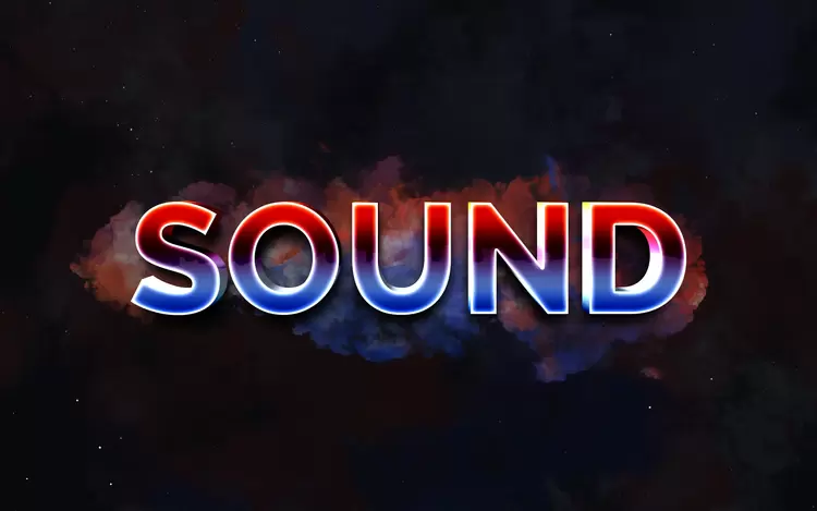 SOUND艺术字