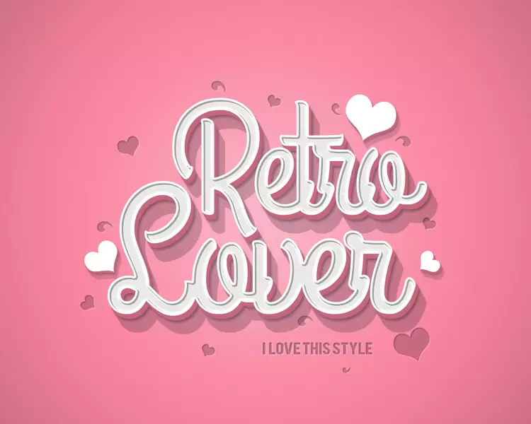 Retro-Lover艺术字