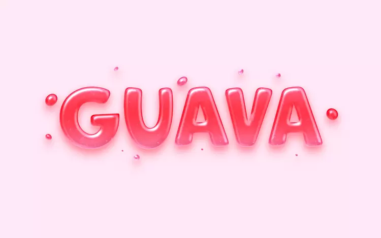 GUAVA艺术字