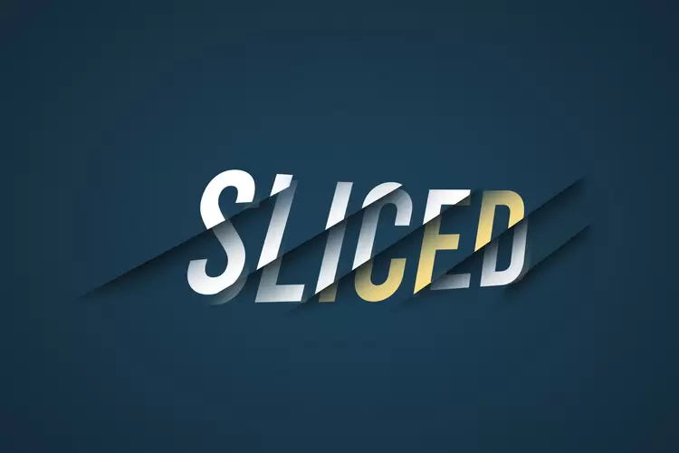 SLICED艺术字