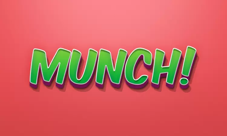 MUNCH艺术字