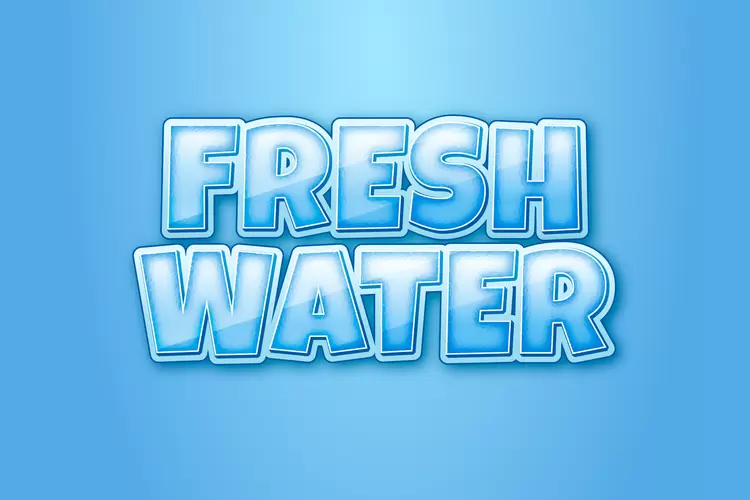 FRESH-WATER艺术字