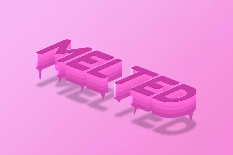 MELTED艺术字