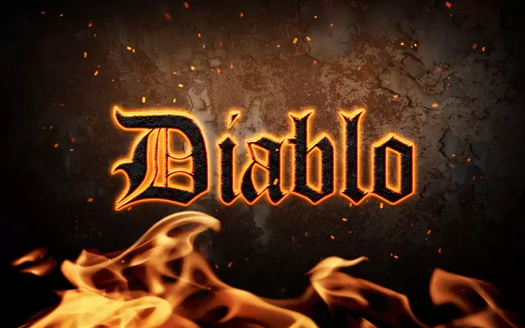 Diablo艺术字