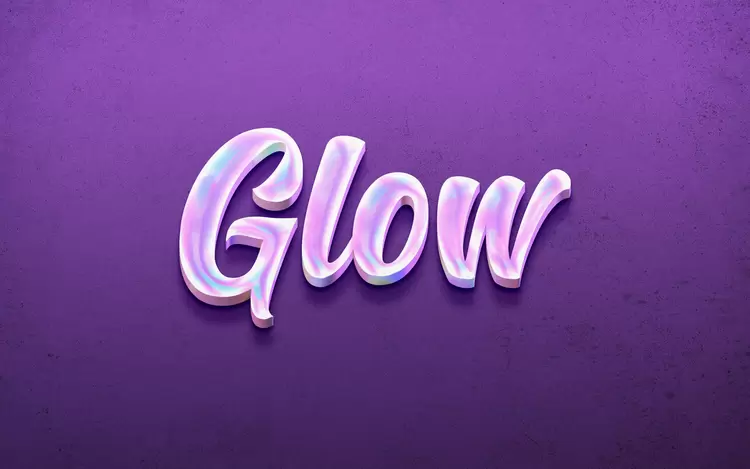 GLOW艺术字