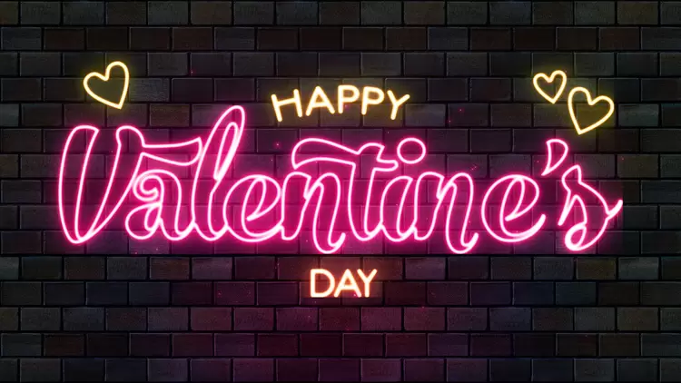 happy-valentine's-day!艺术字
