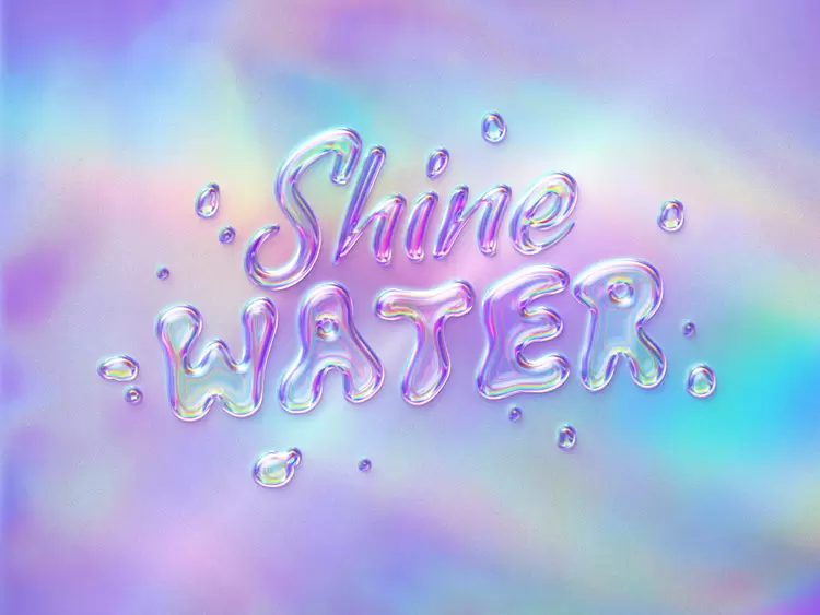 SHINE-WATER艺术字