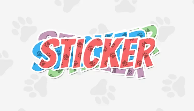 STICKER艺术字