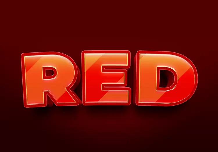 RED艺术字