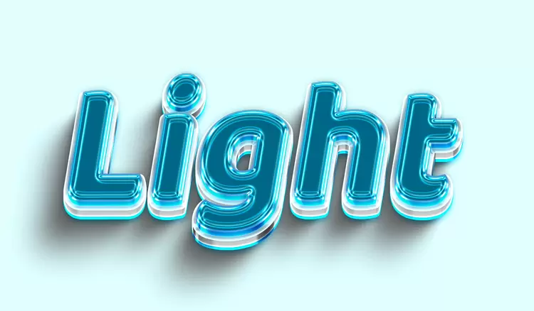 LIGHT艺术字