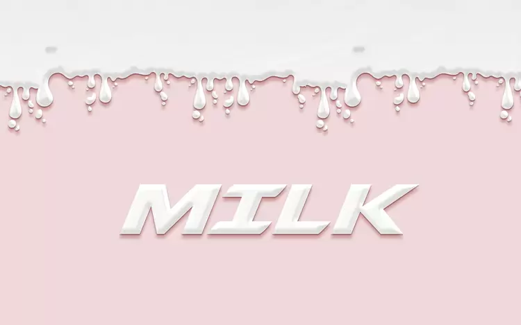 MILK艺术字