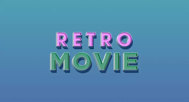 RETRO-MOVIE艺术字