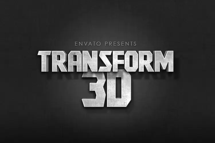 TRANSFORM-3D艺术字