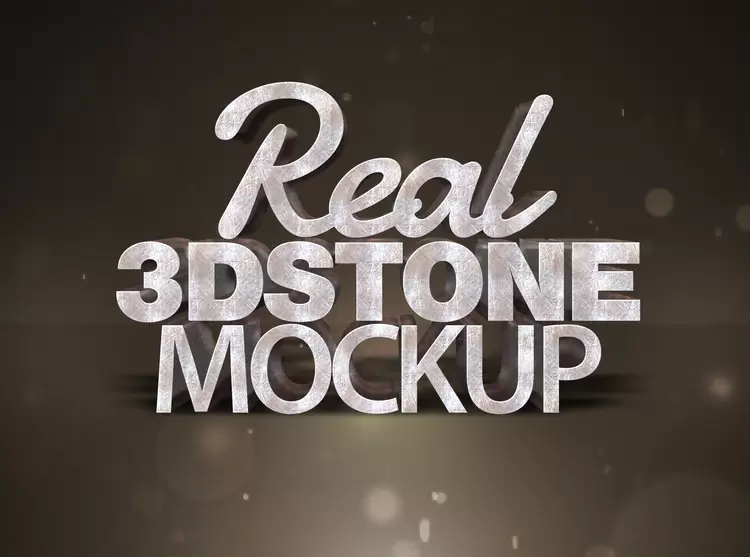 Real-3D-METAL-MOCKUP艺术字