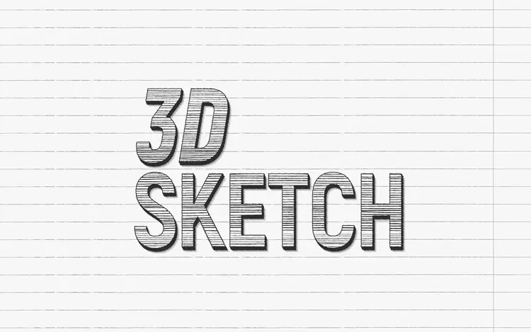 3D-SKETCH艺术字