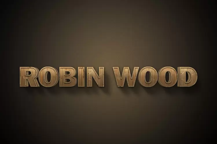 ROBIN-WOOD艺术字