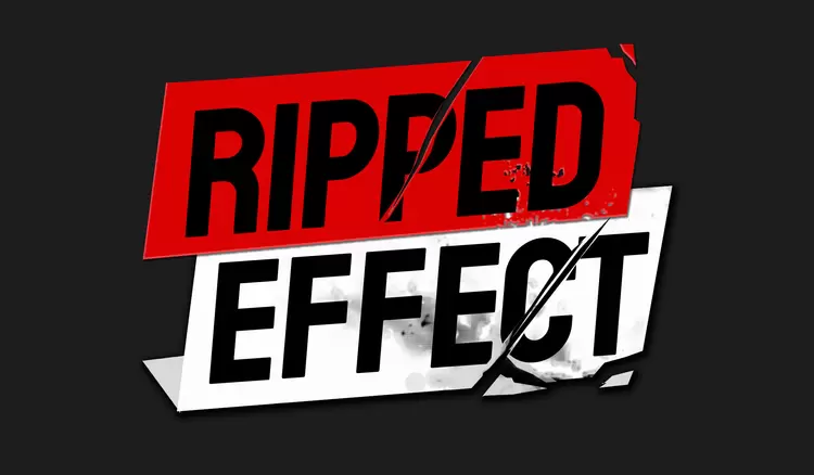RIPPED-EFFECT艺术字