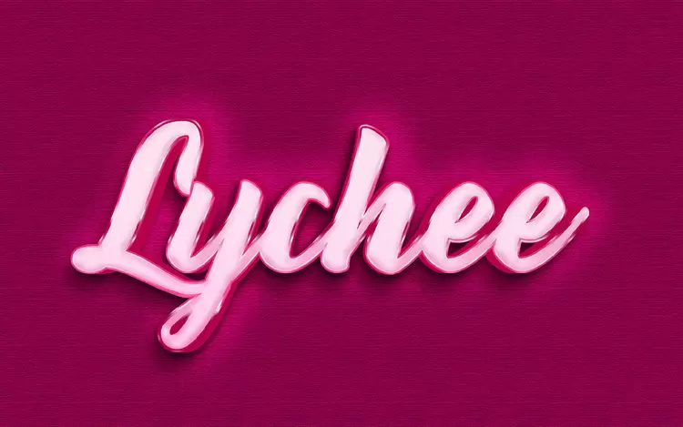 LYCHEE艺术字