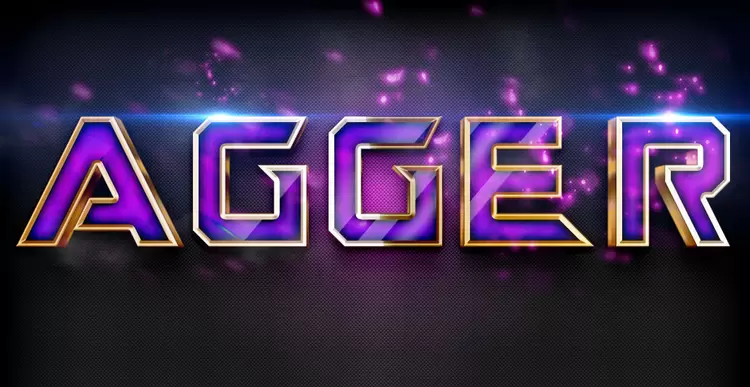 AGGER艺术字