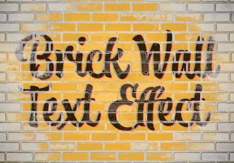 BRICK-WALL艺术字