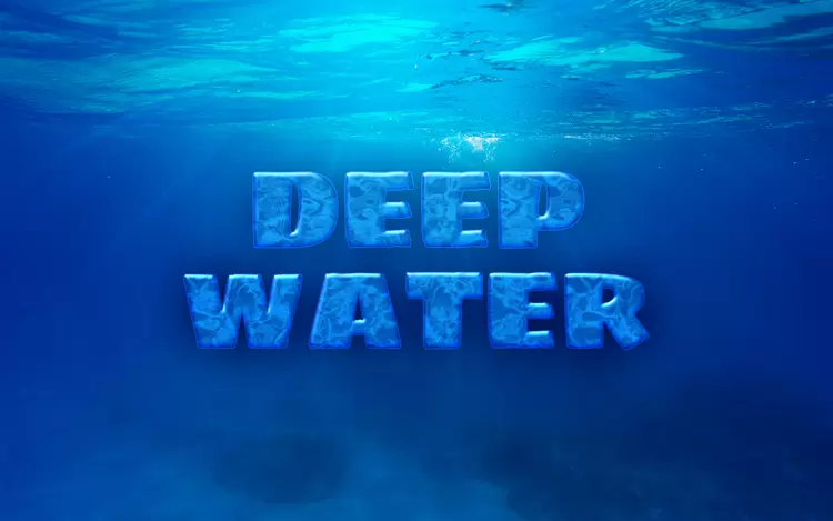 DEEP-WATER艺术字