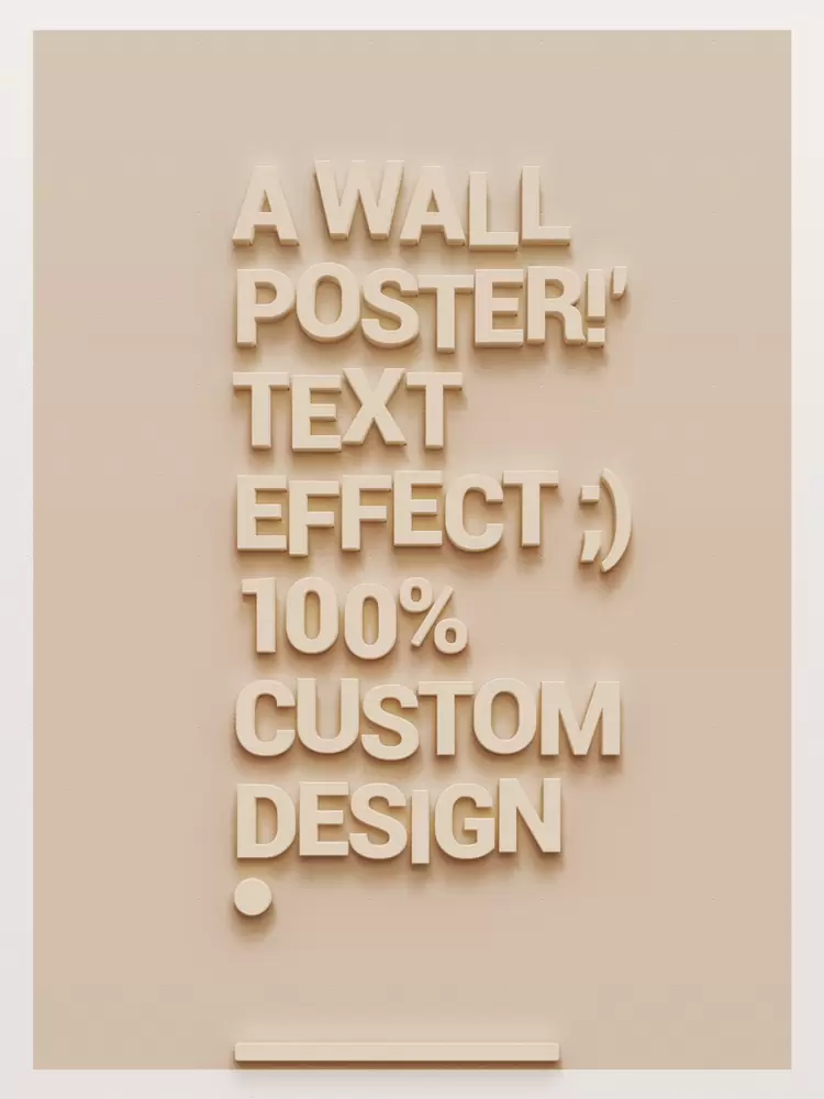 A-WALL-POSTER-TEXT-EFFECT艺术字