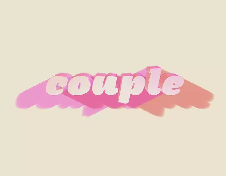 COUPLE艺术字