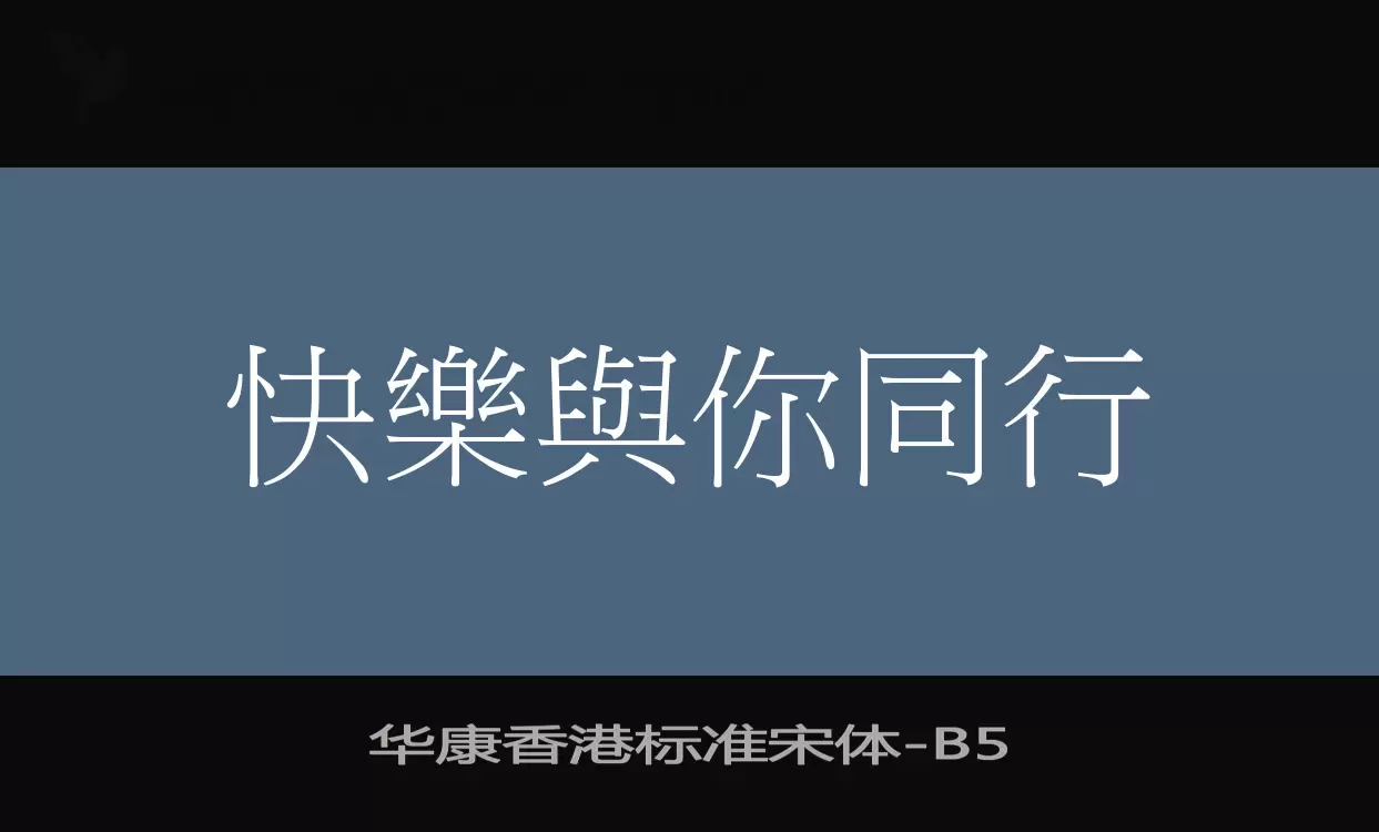 华康香港标准宋体字体文件