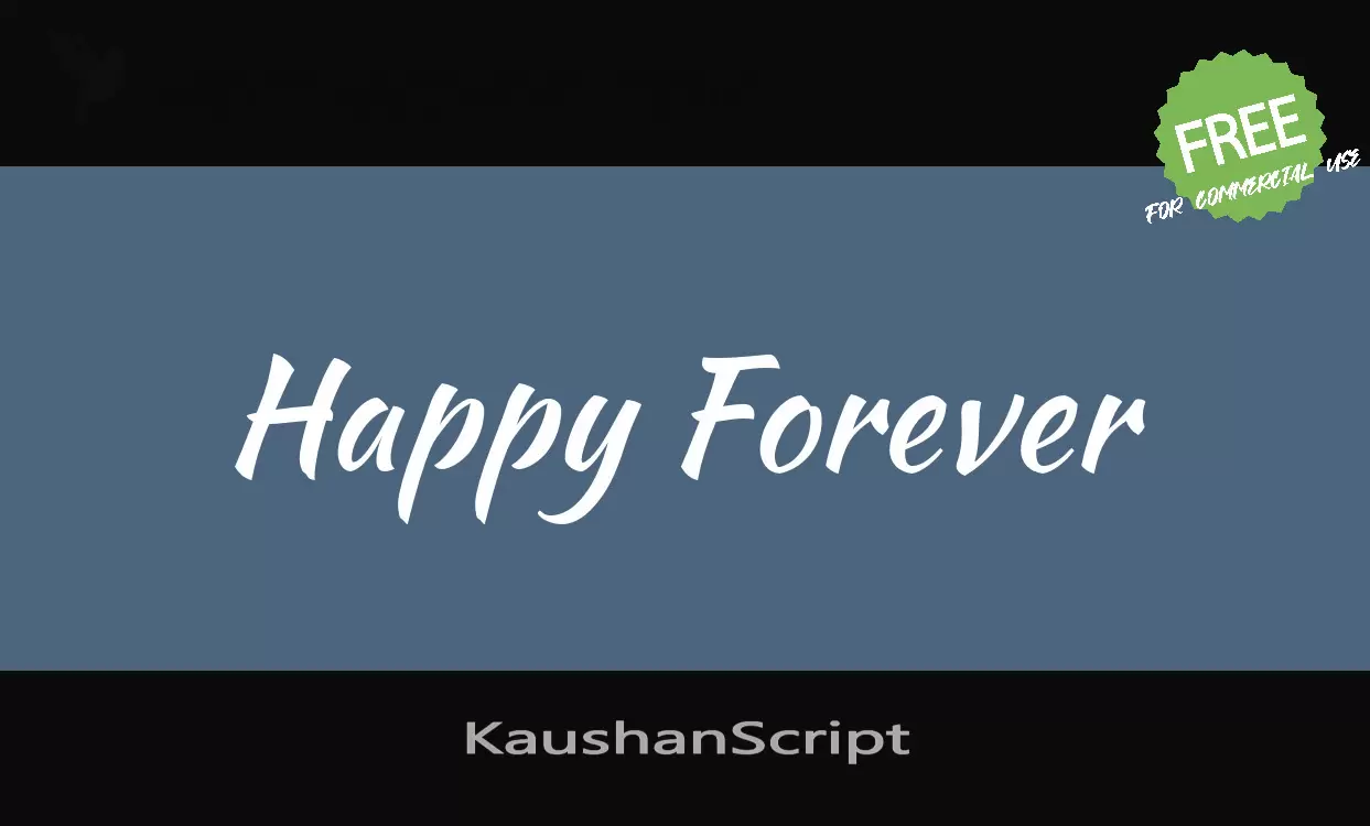 KaushanScript字体