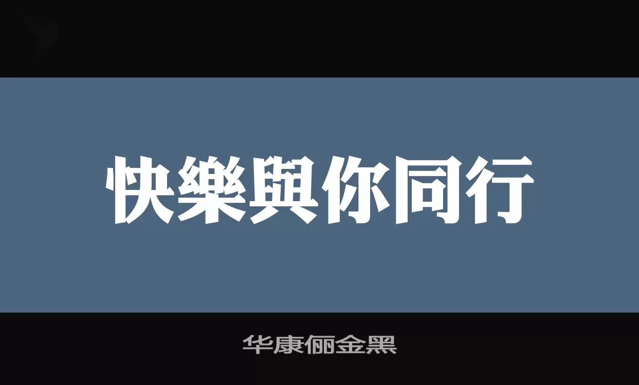 华康俪金黑字体文件