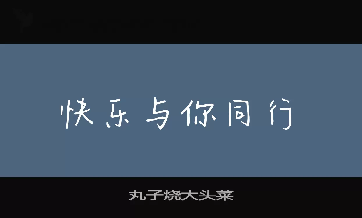 丸子烧大头菜字体文件