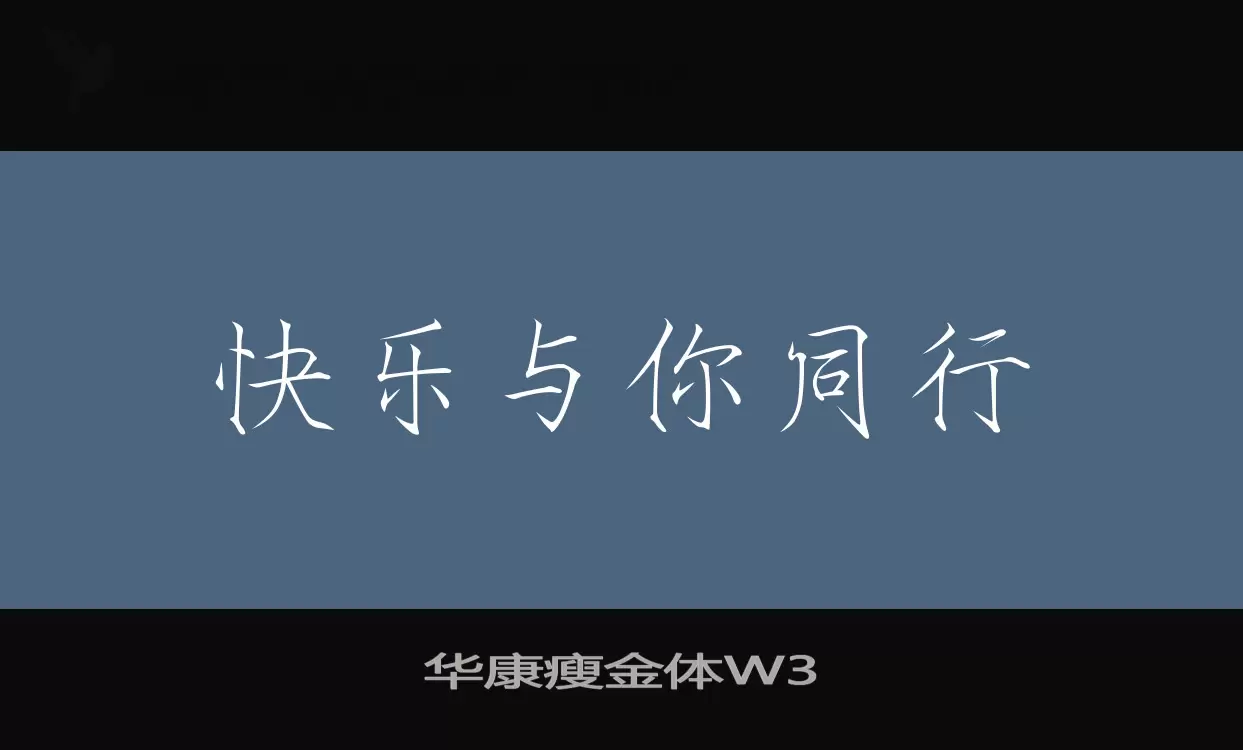 华康瘦金体W3字体文件