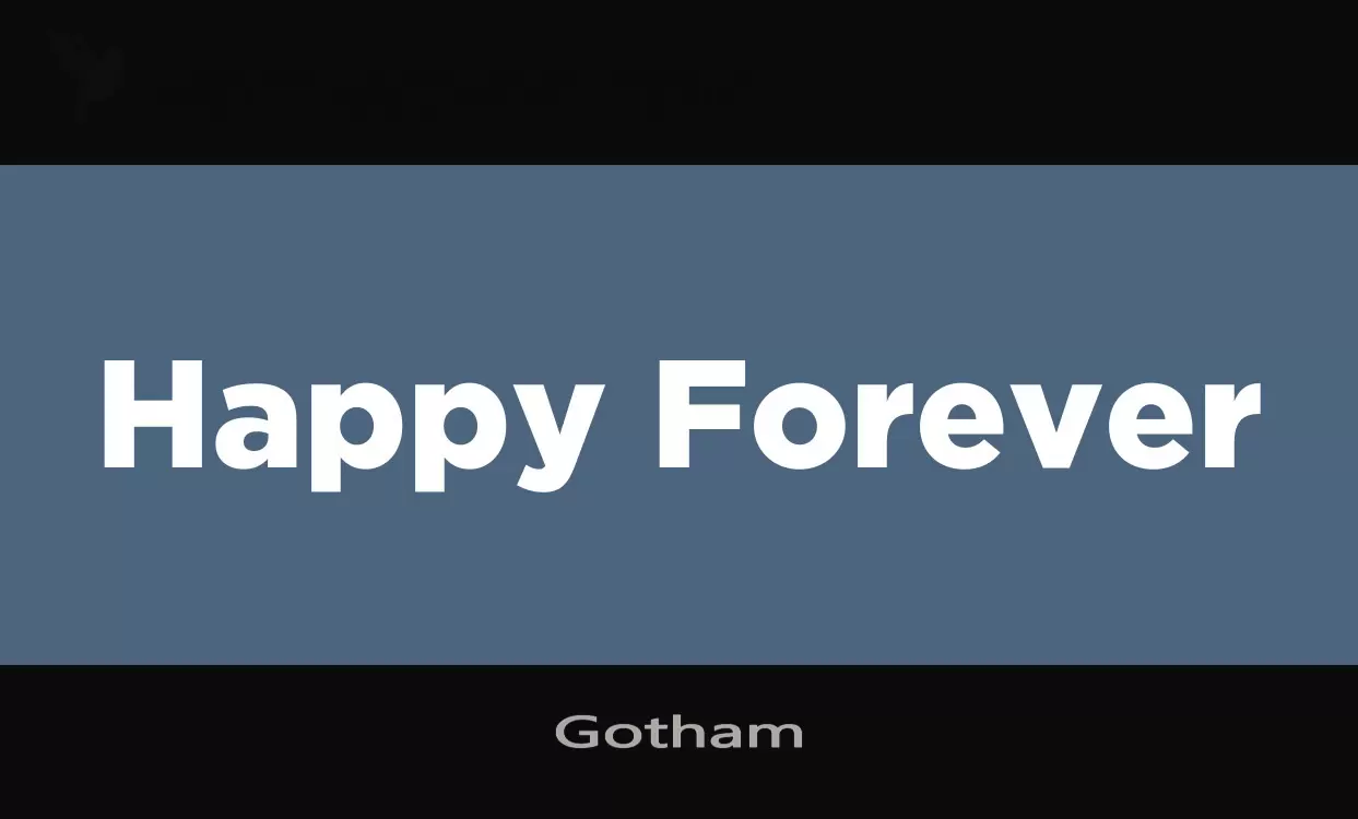 Gotham字体