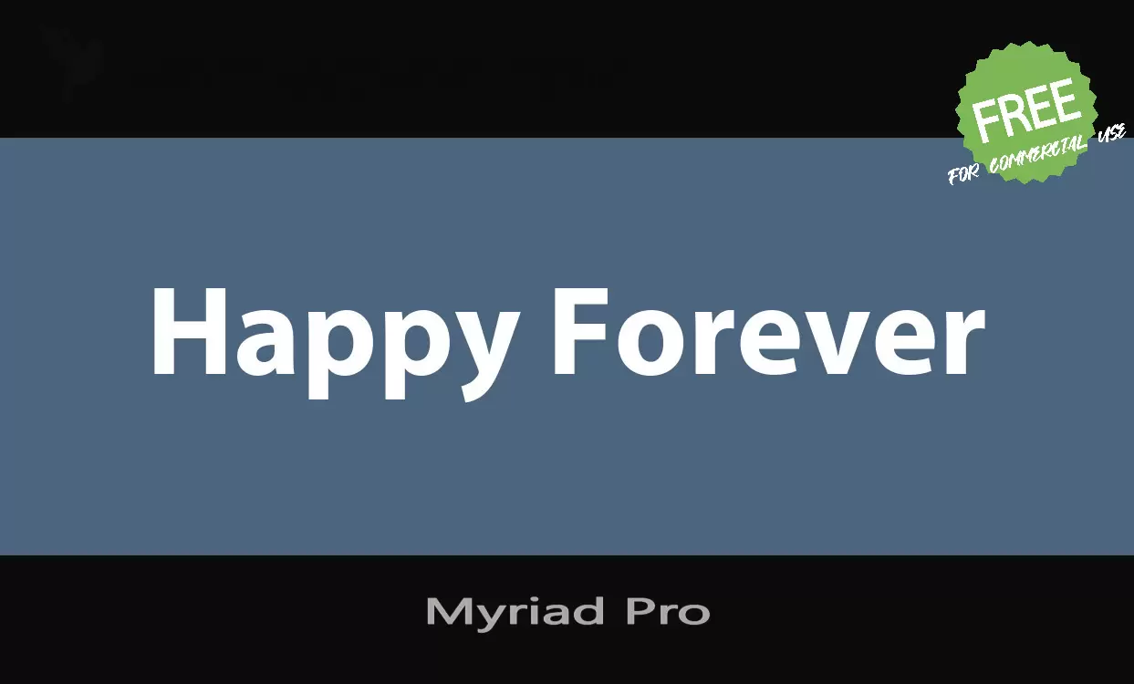 Myriad Pro字体