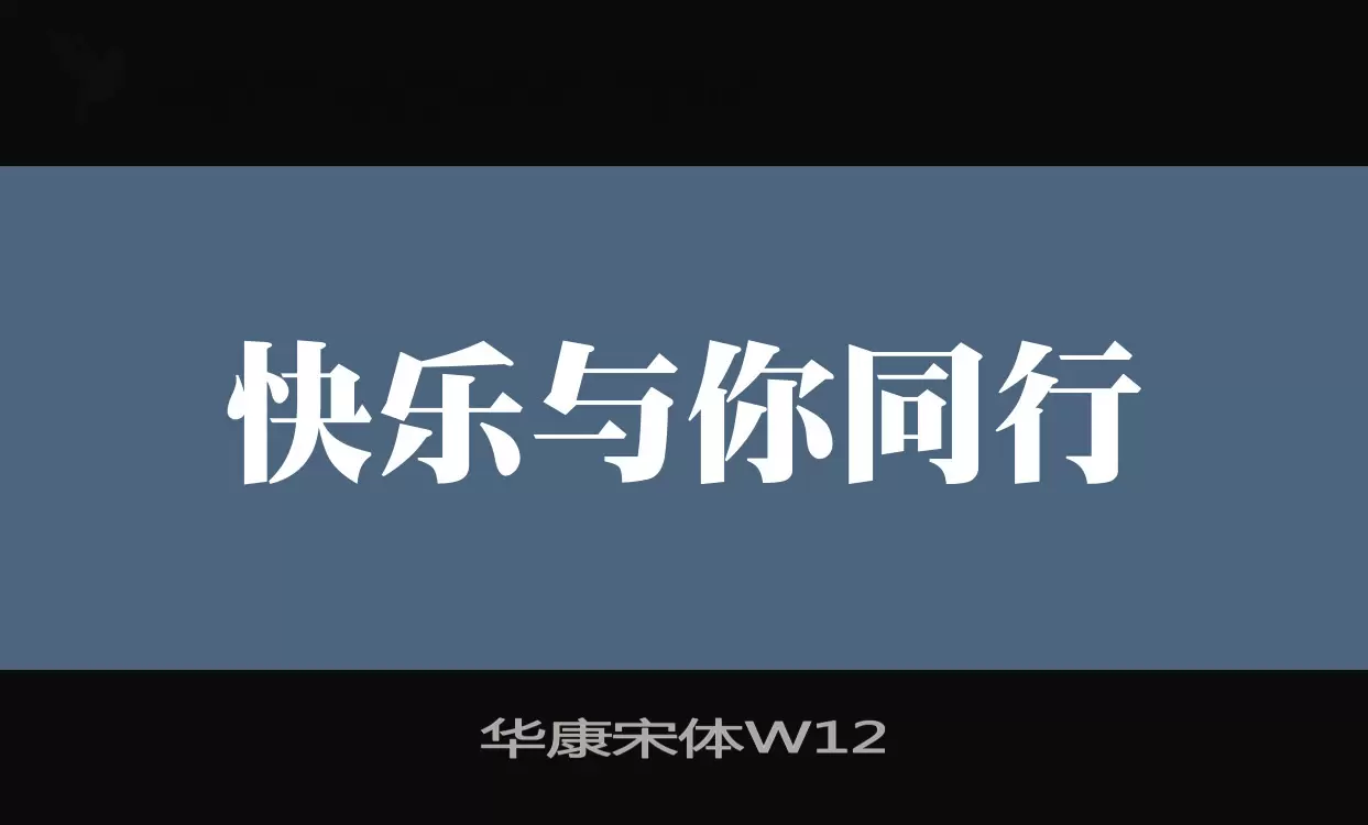 华康宋体W12字体文件