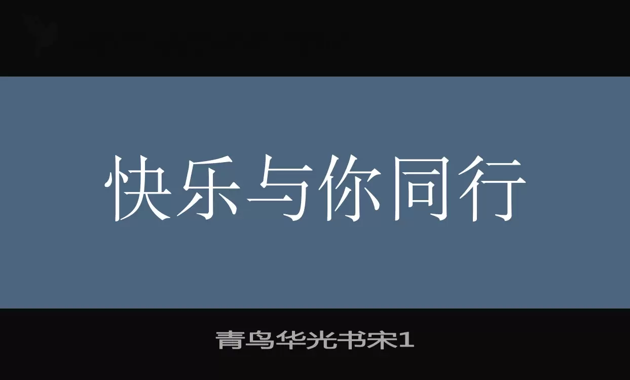 青鸟华光书宋1字体文件