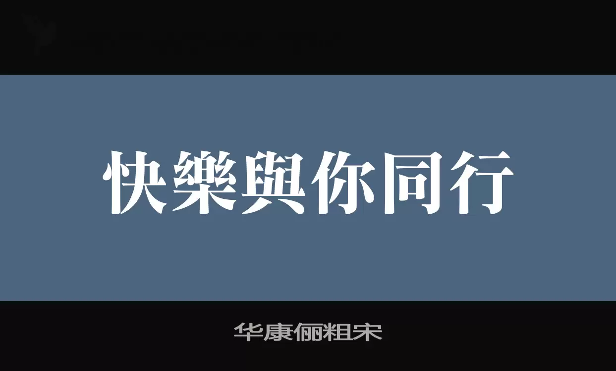 华康俪粗宋字体文件