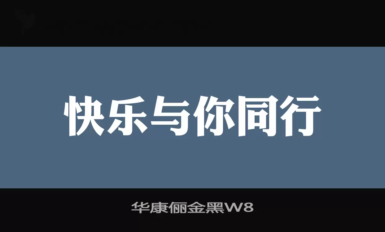 华康俪金黑W8字体文件