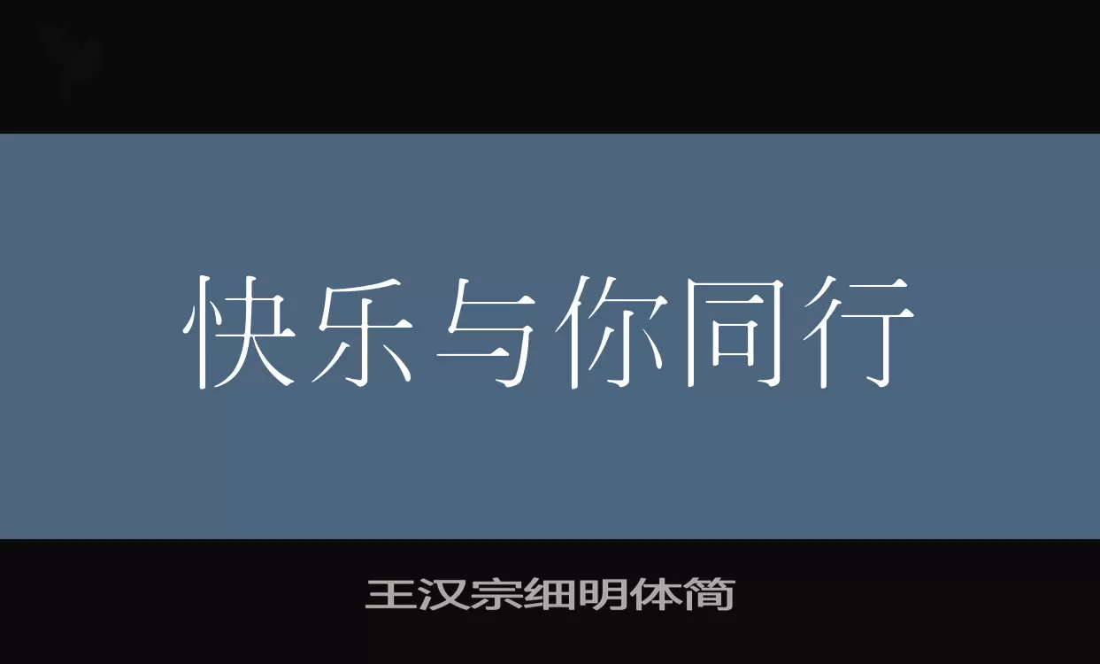 王汉宗细明体简字体文件