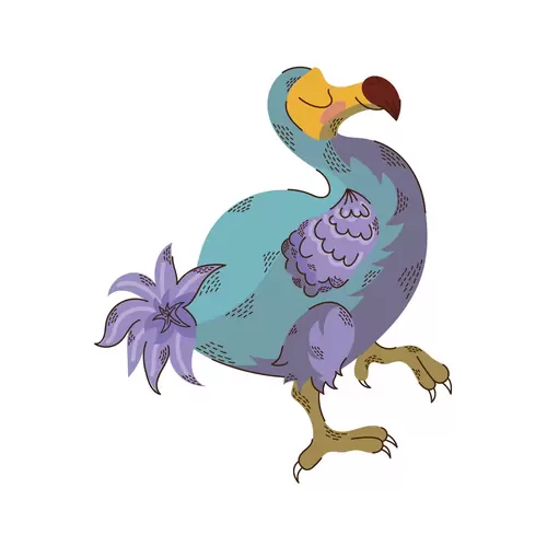 卡通动物-鹦鹉插图