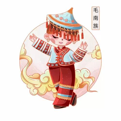 中国56个民族服饰-毛南族插图