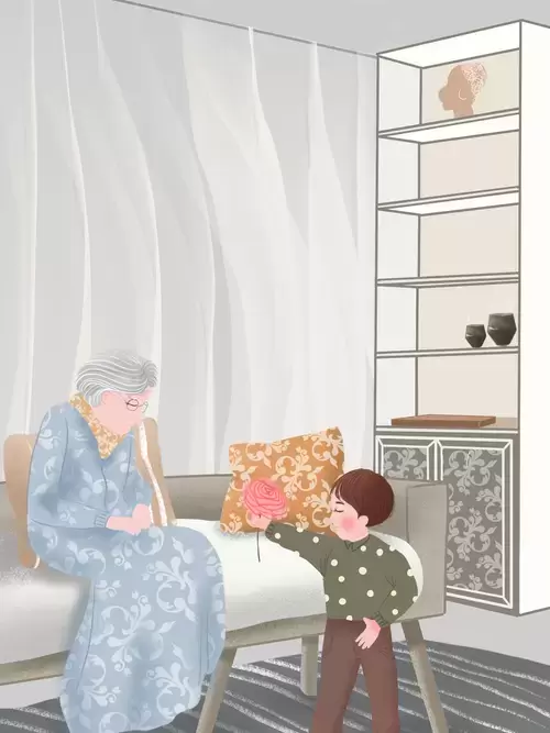 感恩节-孙子送给奶奶的礼物插图