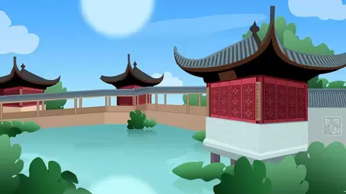 中国古建-三塔荷花池插图