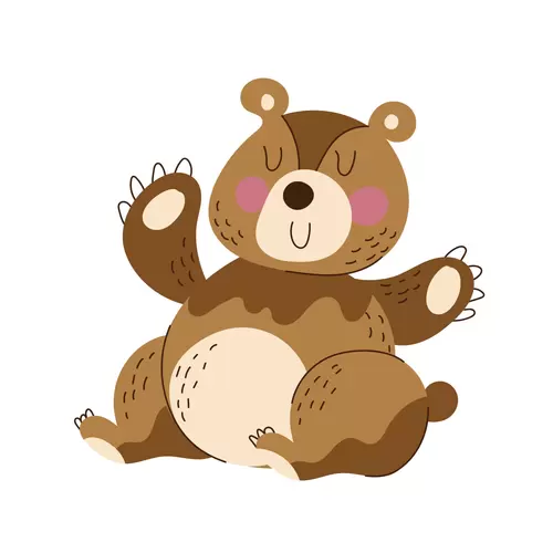 卡通动物-熊插图
