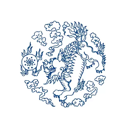 青花瓷图案-Kirin插图