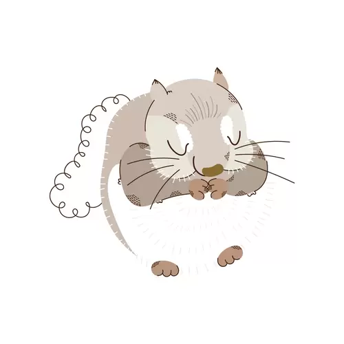 卡通动物-老鼠插图