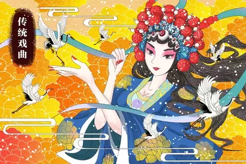 京剧人物-传统戏曲插图